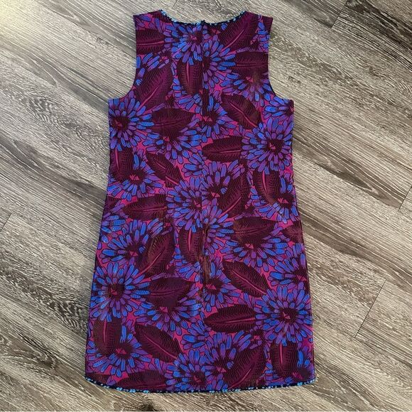 J. Crew Midnight Floral Jacquard Shift Dress Size 2 - Picture 5 of 8